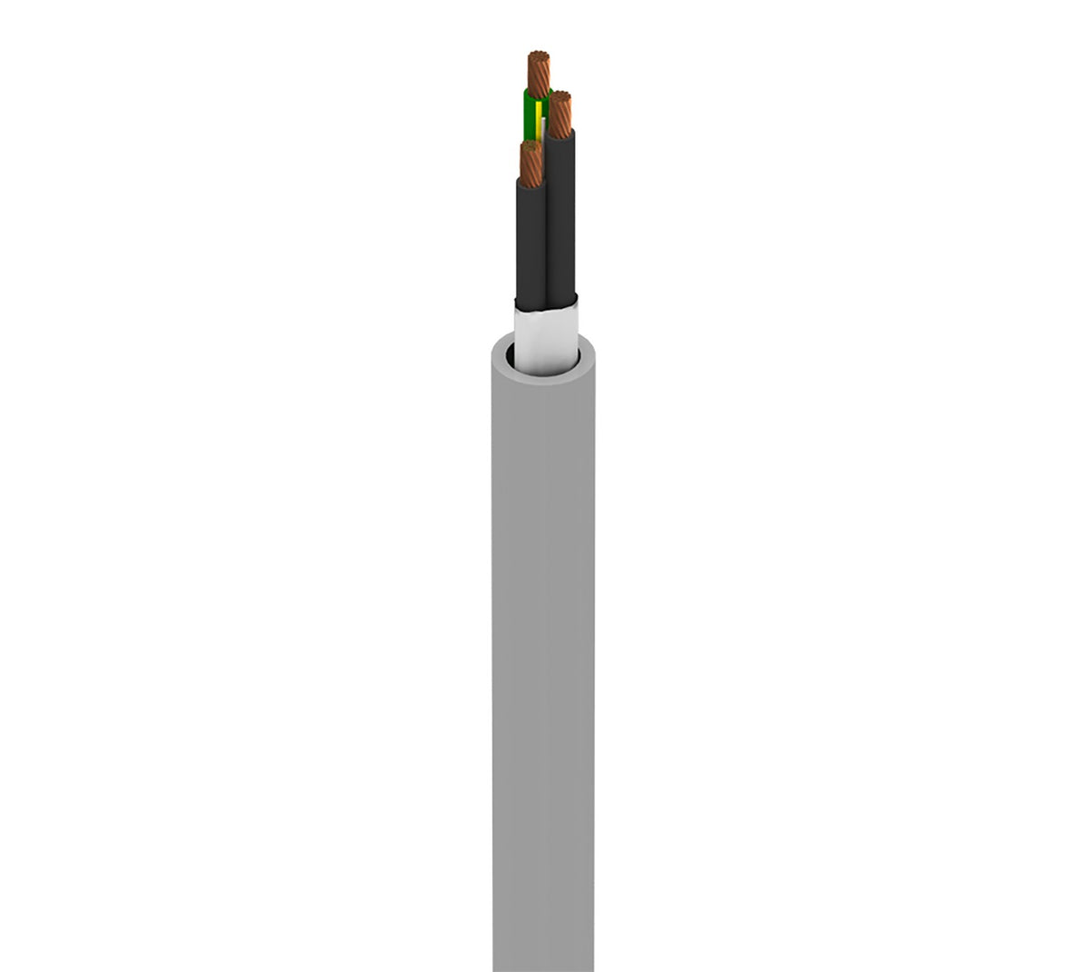 Belden 7410W 0601000 | MachFlex™, 2+1G C #18 Stranded BC, PVC-NYL Ins, TPE Jacket, 1000V WTTC, 600V TC-ER