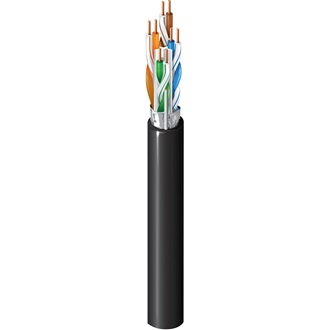 Belden 7860ENH | Data Cable, Cat6, F/UTP Foil Shielded, Dielectric, 4-Pair, 23 AWG Solid Bare Copper, 72 Volt