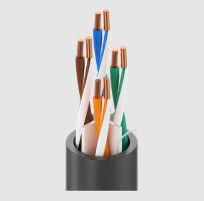 Belden 7927A 0105000 | Datatuff Cat 6, 4 Bonded-Pair #23 Sol BC, Po Insulation PVC Jacket , Oil- And Sun-Res CMR