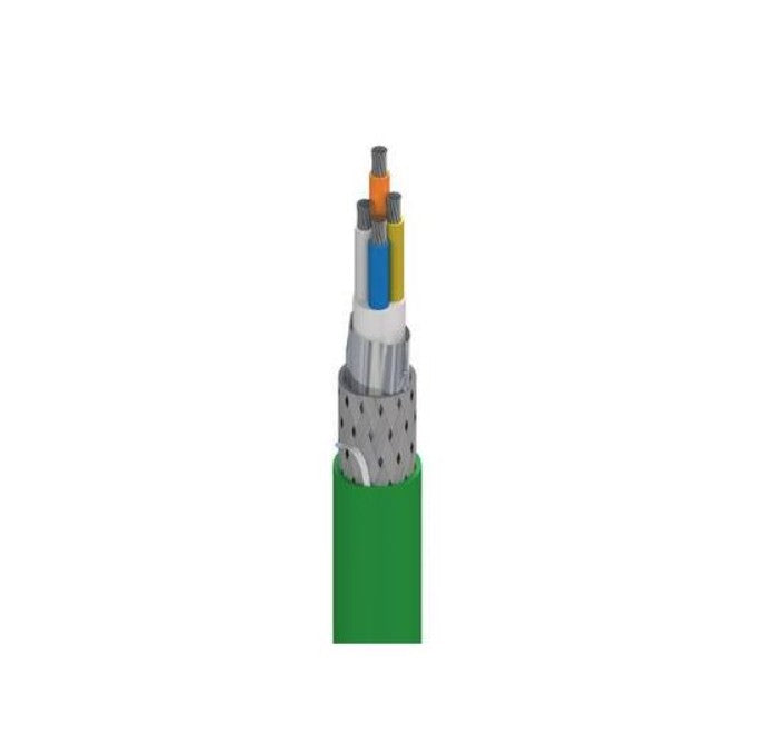 Belden 7962A 1SW2000 | 4 (2 Pair) Conductor Multi-Pair, Cat5e Cable Green 22 AWG Foil, Braid 2000.0' (609.6m)