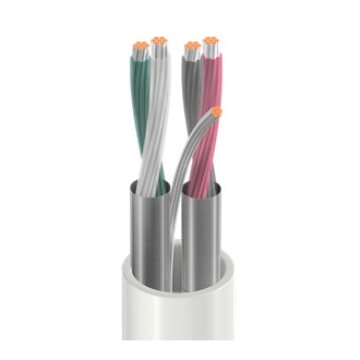Belden 82723 8775000 | Audio, Control & Instrument Cable, #22-2 Pair, FEP, Indiv. Foil, LS-PVC Jacket, CMP