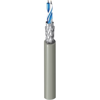 Belden 82841 8775000 | RS485, 1 Pair #24 Stranded TC, FEP Insulation, OS+TC Braid, PVC Jacket, CMP
