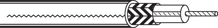 Belden 84316 0011000 | Coaxial Cable, RG136, 1000 ft. L, Braid, Brown, FEP Jacket