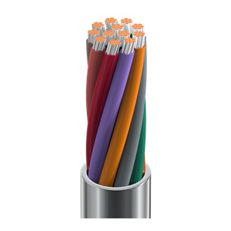 Belden 8457 0601000 | Electronic Cable, 12 Conductor #22 Stranded TC, PVC Insulation, PVC Jacket, CMG