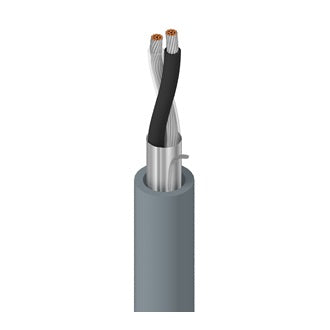 Belden 8761 06010000 | Electronic Cable, 2 Conductor #22 Stranded TC, PE Insulation, OS, PVC Jacket, CM