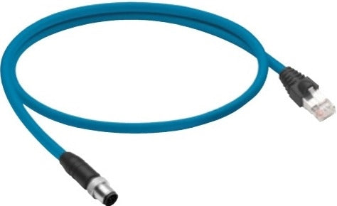 Belden 900004151 | Double Ended Cordset, Cable Cord Set, 2 Conductor, Black (Insert), Black (Molded Body), Teal
