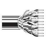 Belden 9306 0601000 | Multi-Conductor Audio/Control/Instrumentation Cable, 6 Pairs 22 AWG Shielded, PVC, Chrome, 1000 ft