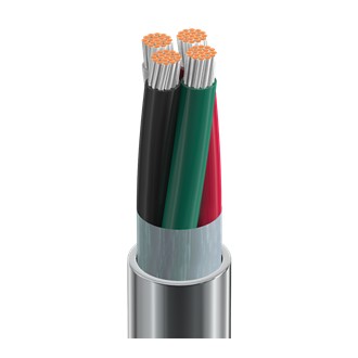 Belden 9418 0601000 | Electronic Cable, 4 Conductor #18 Stranded TC, SRPVC Insulation, OS, PVC Jacket, CMG