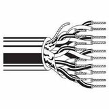 Belden 9684 0601000 | Low Capacitance RS-232/422 Computer Cable, 12 Pairs + 1 Conductor 24 AWG FRHDPE/Foil Shield, PVC, Chrome, 1000 ft