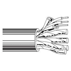 Belden 9776 0601000 | Audio/Control/Instrumentation Cable, 12 Shielded Pairs 18 AWG, PP/PVC Jacket, Chrome, 1000 ft