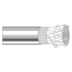 Belden 9825 0601000 | Low Capacitance RS-232/422 Computer Cable, 25 Pairs 28 AWG PP/Foil Shield, PVC Chrome, 1000 ft