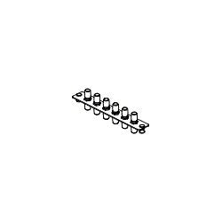 Belden AX100528 | FiberExpress, Adapter Strip, 12-Fibers, 12-Adapters, ST, Single mode, Black