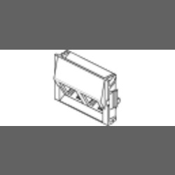 Belden AX101753 | Module Insert, Plastic, 2-Port, Flush Mount, Gray