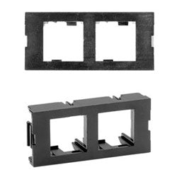 Belden AX101755 | MediaFlex 2-Port Angled Insert, Uses 3U of Faceplate, For Kits Only