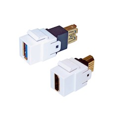 Belden AX105344-EW | USB 2.0 Coupler, Type B-to-B, Electric White