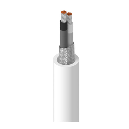 Belden 9966 0091000 | Electronic, 2 C #22 Str TC, PVC-NYL Ins, OA TC Brd, PVC Jkt