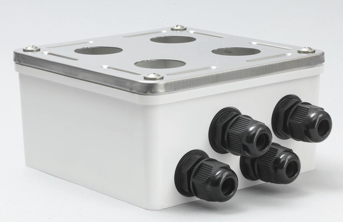 Belden E200104 009S1 | Accessories, DataTuff® Industrial Surface Mount Box, 4-Port, IP67