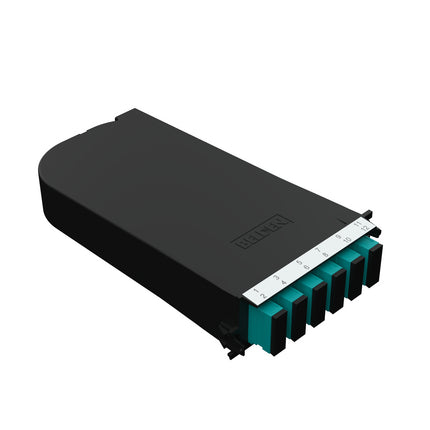 Belden FC3H06SDFS | Splice Cassette, SC Duplex, 6-Port, OM3 Multimode, Aqua, 9.08 L x 1.5 H x 4.5 W