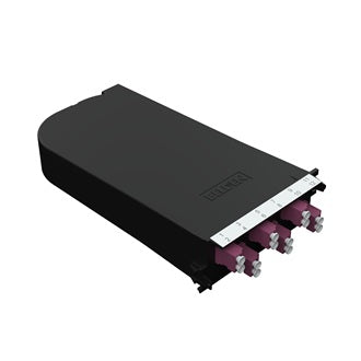 Belden FC4H06LDFS | Splice Cassette, LC Duplex, 6-Port, OM4 Multimode, Erika Violet, 6.6 ft, 59 H x 4.5 W