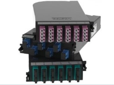 Belden FC5H12LDFS | FX UHD Cassette, OM5, 12-Port, Splicing, LC Duplex, Lime Green Adapters