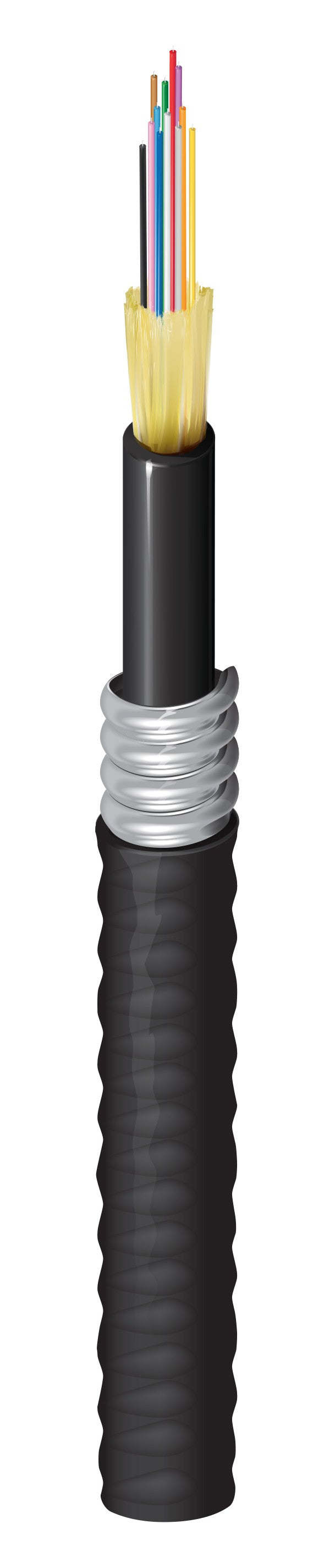 Belden FD1D012A9 | Indoor/Outdoor Plenum OM1 Distribution 12Fibers Aluminum Interlocked