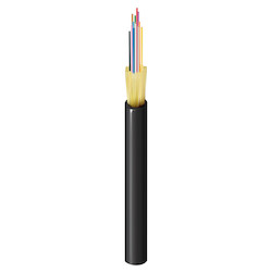 Belden FD3D012P9 | Fiber Cable, 12-Fiber OM3, Indoor/Outdoor, Tight Buffer, Plenum, Black Jacket