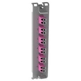 Belden FFSX03LD | Faceplate/Panel Frame, 6-Fiber, 3 LC Duplex Ports, Black Plastic, Metal Connectors