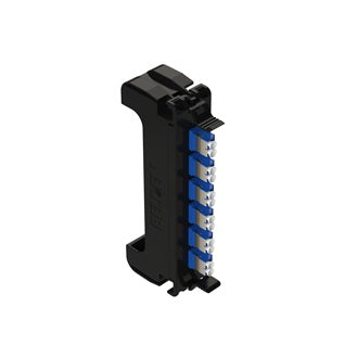 Belden FFSX06LD | Fiber Faceplate, 12-Fiber, 6 LC Duplex Ports, Metal Connectors, Black