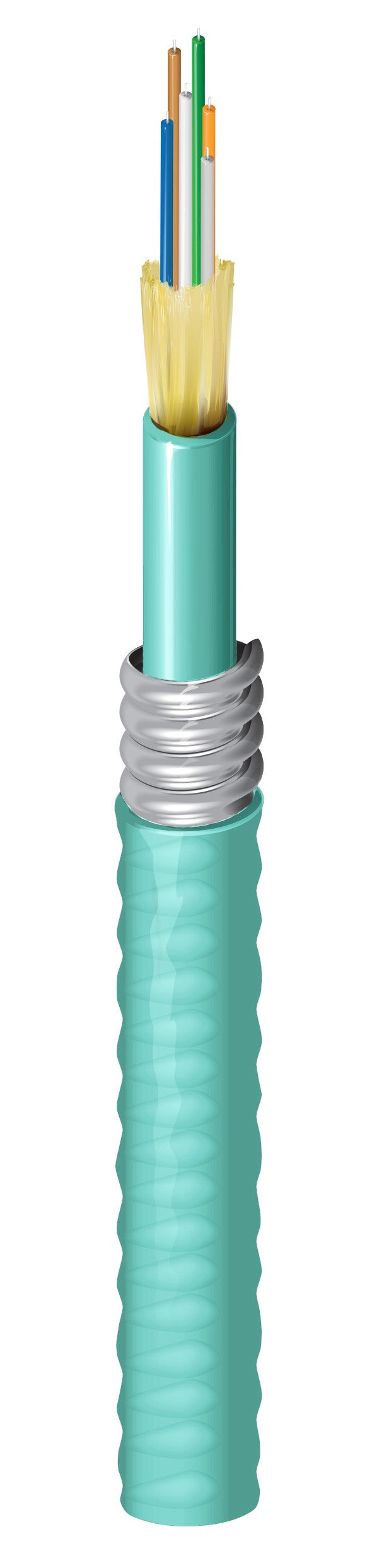 Belden FI3D006F9 | Indoor Riser OM3 Distribution 6 Fibers Aluminum Interlocked