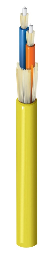 Belden FISB002RB | Indoor Riser OS2 Breakout 2F 2mm Sub-Units Yellow