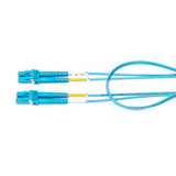 Belden FP3LDLD017MR2XA | FX Fiber Patch Cord, OM3, LC Duplex to LC Duplex, 17 m, OFNR, Aqua