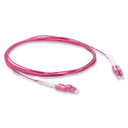Belden FP4LULU002M | 2 Fiber Patch Cord, OM4, LC to LC Uniboot, Plenum, 2M