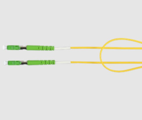 Belden FPSLBLB001MR4SY | Fiber Jumper, 1-Fiber, OS2 LC Simplex APC to LC Simplex APC, 2.0 mm OFNR, Yellow, 1 Meter