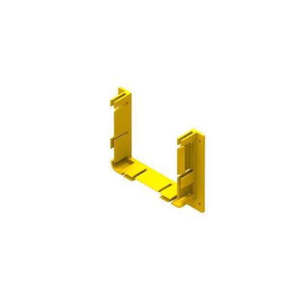 Belden FRAB3Y | Fiber Raceway End Support Bracket, Yellow, Single Pack