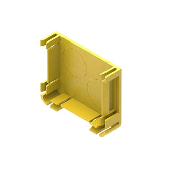 Belden FRAE1Y | Fiber Raceway End Cover, Yellow, Single Pack