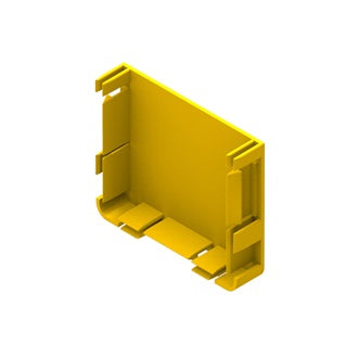 Belden FRAE3Y | Fiber Raceway End Cover, Yellow, Single Pack
