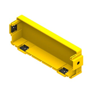 Belden FRAE5YSKT | Fiber Raceway End Cover, Slot Less Assembly, Yellow, Single Pack