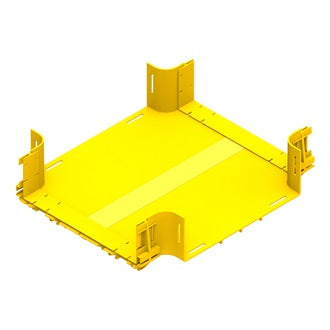 Belden FRCC8YN | Fiber Raceway Cross Connector, 300Mm X 300Mm, Yellow, Single Pack
