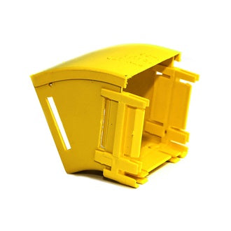 Belden FRCE1YL3D | Fiber Raceway Elbow, 30 Degree Down, Solid Lid, Yellow, Single Pack