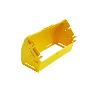 Belden FRCE4YN4U | Fiber Raceway Elbow, 45 Degree Up, Yellow, Single Pack
