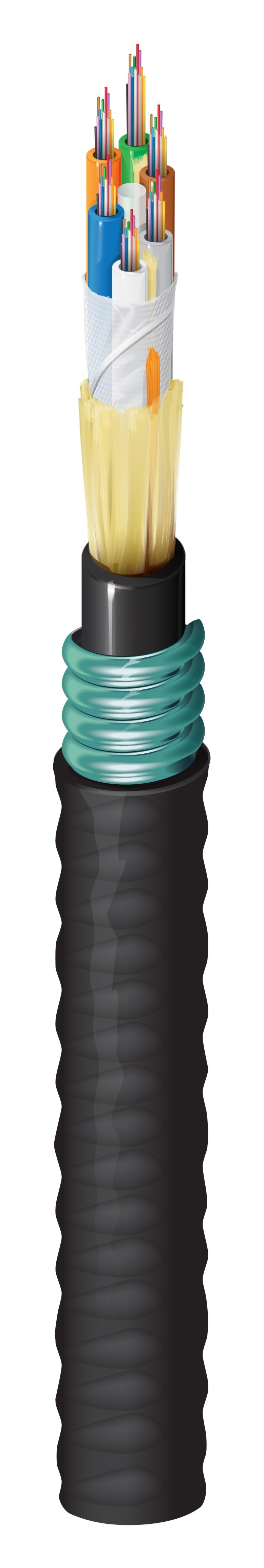 Belden FDSH0725G | Indoor/Outdoor Riser Heavy Duty Loose Tube OS2 72F Armor Unitized