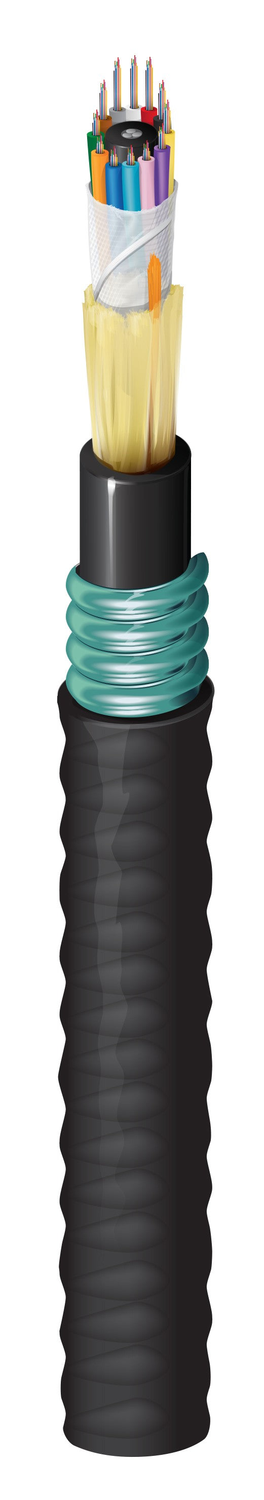 Belden FSSH1446G | Heavy Duty Loose Tube OS2 144F OSP Armor Unitized