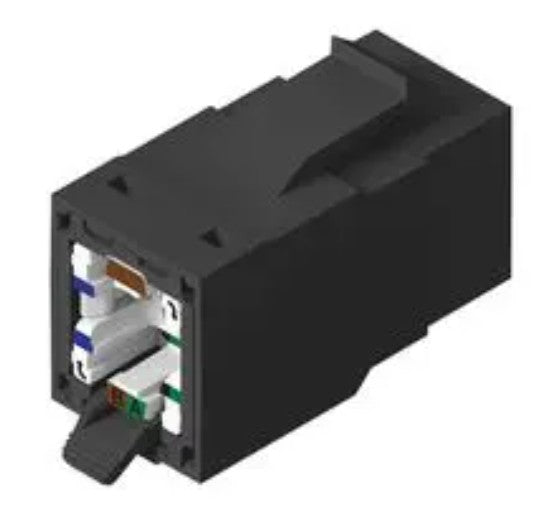 Belden RV5IJ2UBK-B24 | Industrial REVConnect Cat5E Modular Jack UTP Black, T568 A/B 24-Pack
