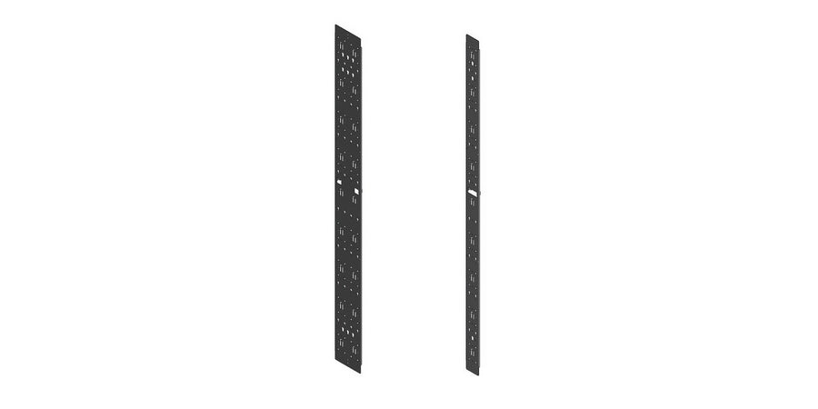 Belden XVMP024501 | Lacing-PDU Mounting Panel, for XM and XS Style Enclosures, 7 Wide, 45RU Frame Height, Black
