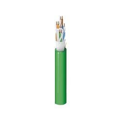 Belden 10GXS12004A1000 | Copper Cable, 10GXS Category 6A Small Diameter, Nonbonded-Pair, 4-pair, 23 AWG, CMR, Yellow