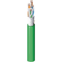 Belden 10GXS32 0021000 | Copper Cable, 10GXS Category 6A Small Diameter, UnShielded, Bonded-Pair, 4-pair, 23 AWG, Riser Rated, Red