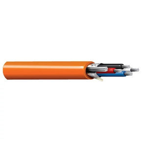 Belden 1335A 0031000 | 16 AWG 1 Pair Stranded TC, Polyolefin Insulation, Foil Shield, PVC Jacket, 100 Ohm, Orange, PLTC/CM