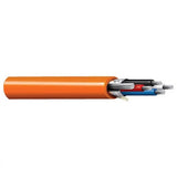 Belden 1335A 0031000 | 16 AWG 1 Pair Stranded TC, Polyolefin Insulation, Foil Shield, PVC Jacket, 100 Ohm, Orange, PLTC/CM