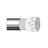 Belden 1401A F2V1000 | SCSI Computer Cable, 25 Pairs 28 AWG FRPP/Foil Shield, PVC Jacket, Gray, 1000 ft