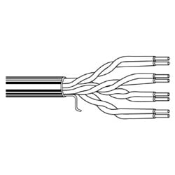 Belden 1700A F2V1000 | Multi-Conductor - Enhanced Category 5E Bonded-Pair Cable 4-Pair U/UTP CMR Reel Grey, Dec